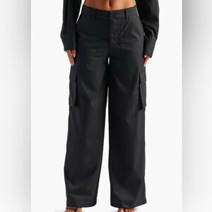 HALOGEN x NORDSTROM | Wide Leg Slacks Dress‎ Pants Cargo Pockets High Rise | 1X